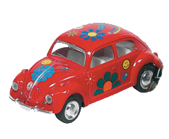 SMÅ VW klassisk "Beetle" FlowerPower