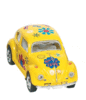 Small VW classic "Beetle" FlowerPower