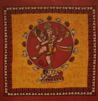 Cotton Bedspreads nr bo43 Dancing Shiva